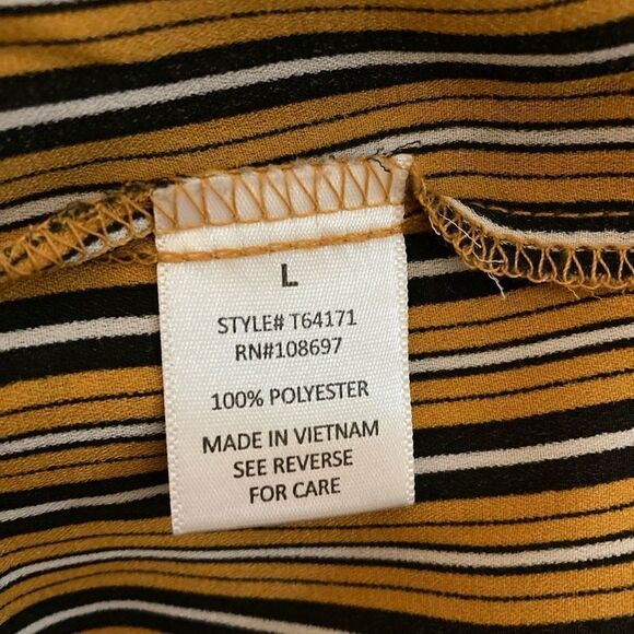 Striped tie-front blouse | L | Daisy May - Picture 6 of 7